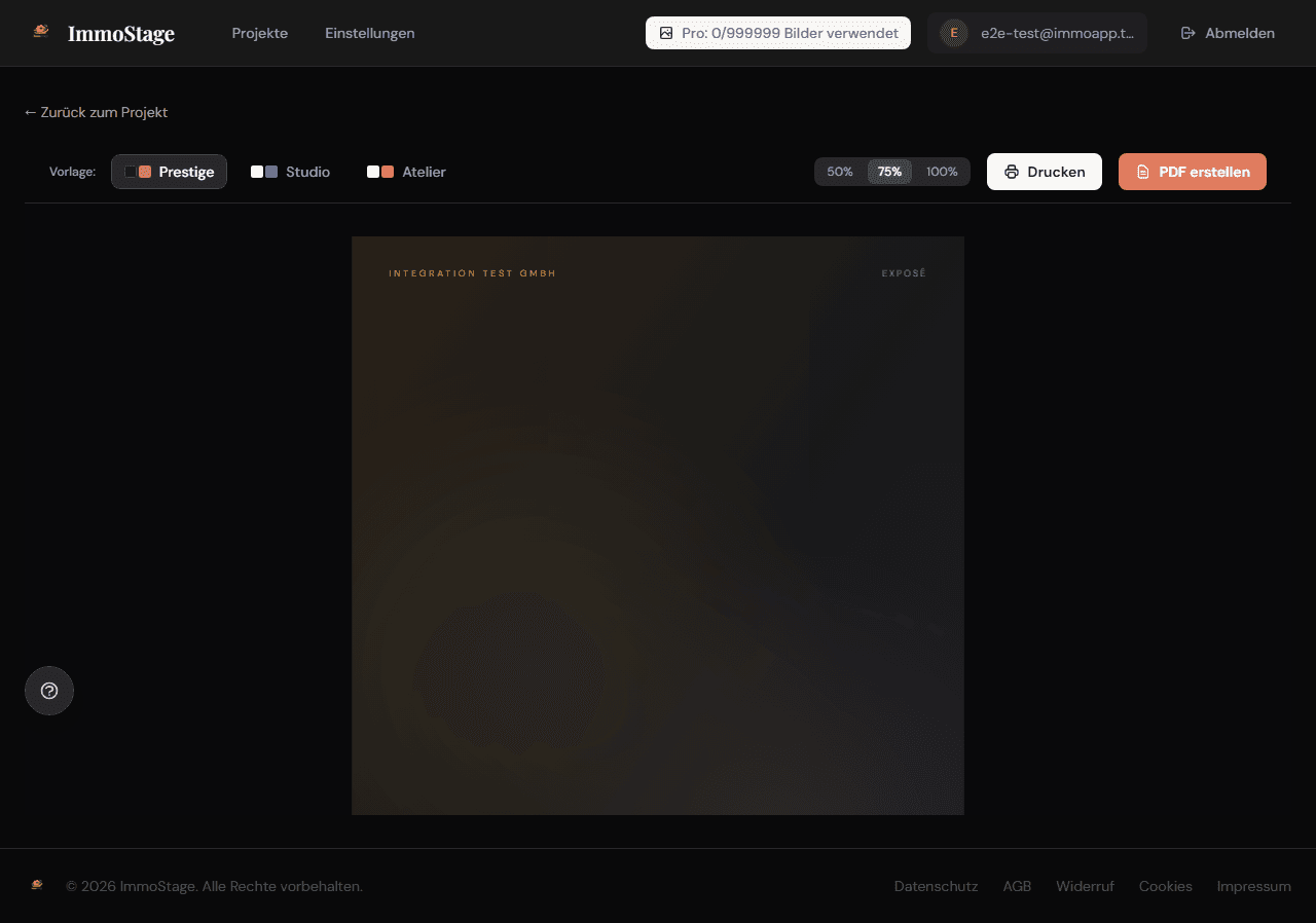 ImmoStage Exposé — Professionelles PDF-Design mit Firmen-Branding