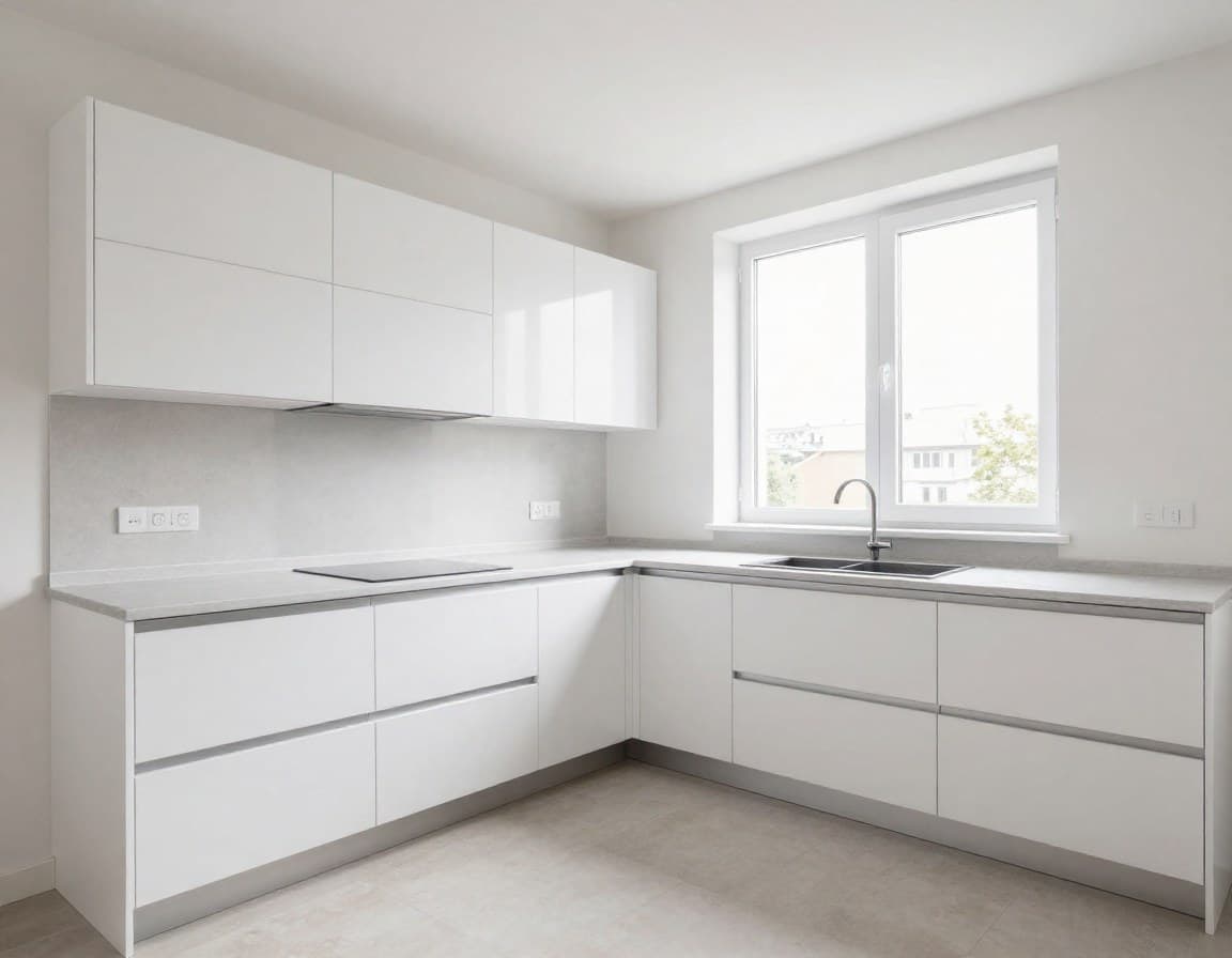 Leere Küche vor dem Staging — Pedra Alternative