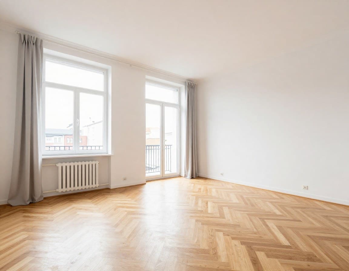 Immobilie verkaufen Strategien — leerer Raum vor dem virtuellen Staging