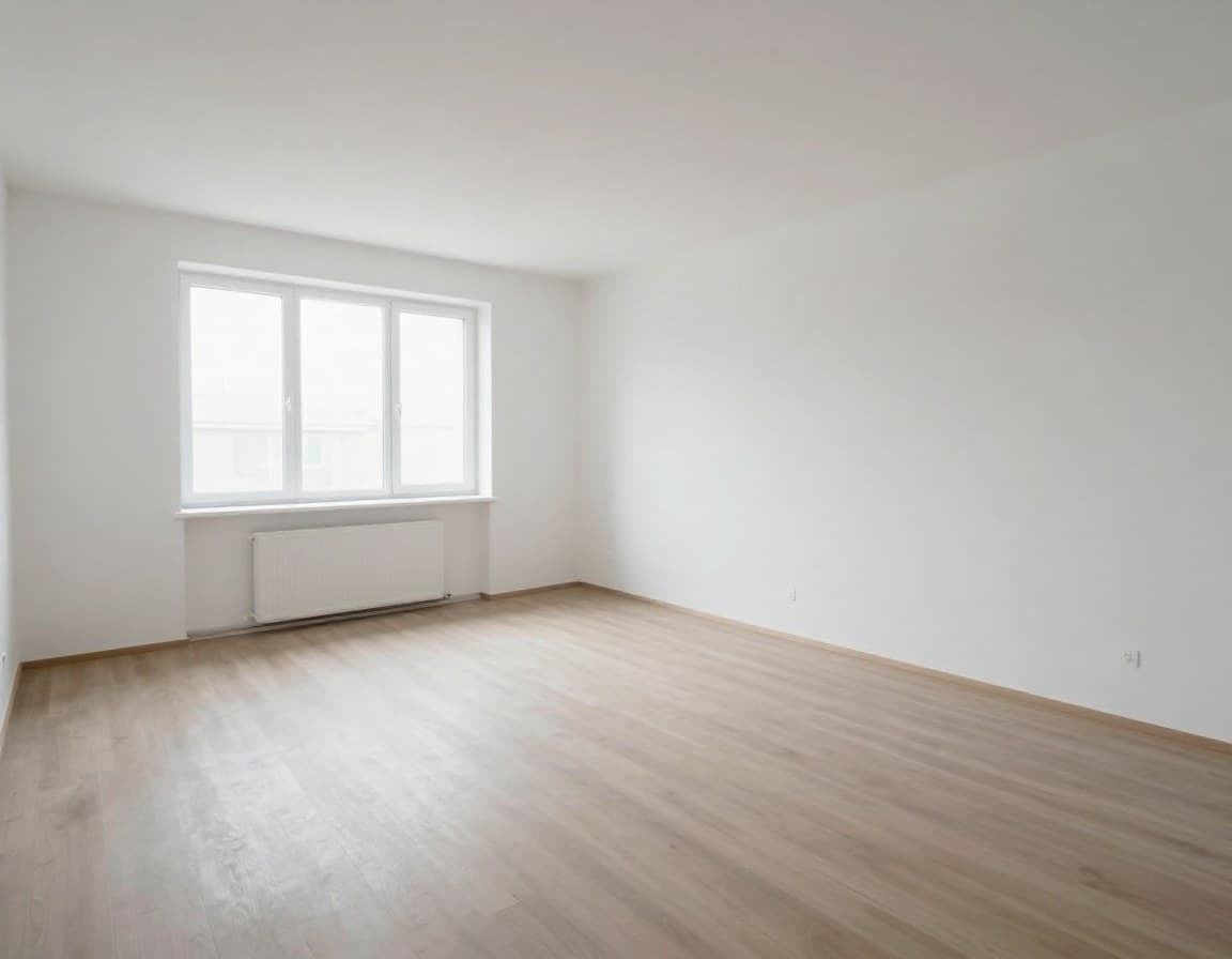 Leerer Raum vor Virtual Staging