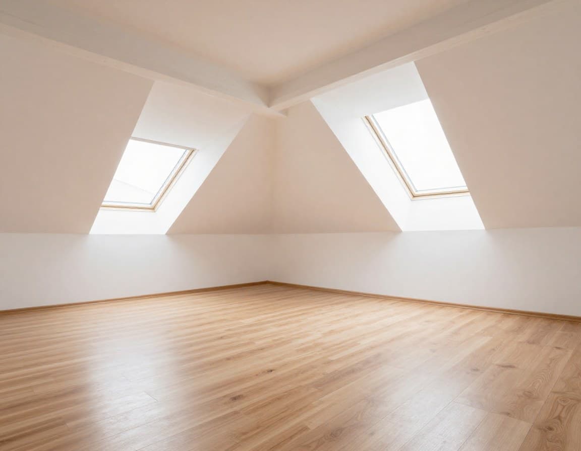 Leerer Raum vor Virtual Staging