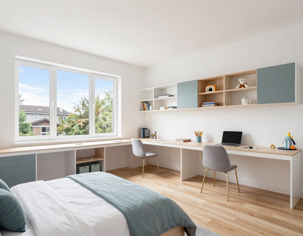 Grundriss 160 qm — geräumiges Kinderzimmer mit 16 qm in einem modernen Einfamilienhaus