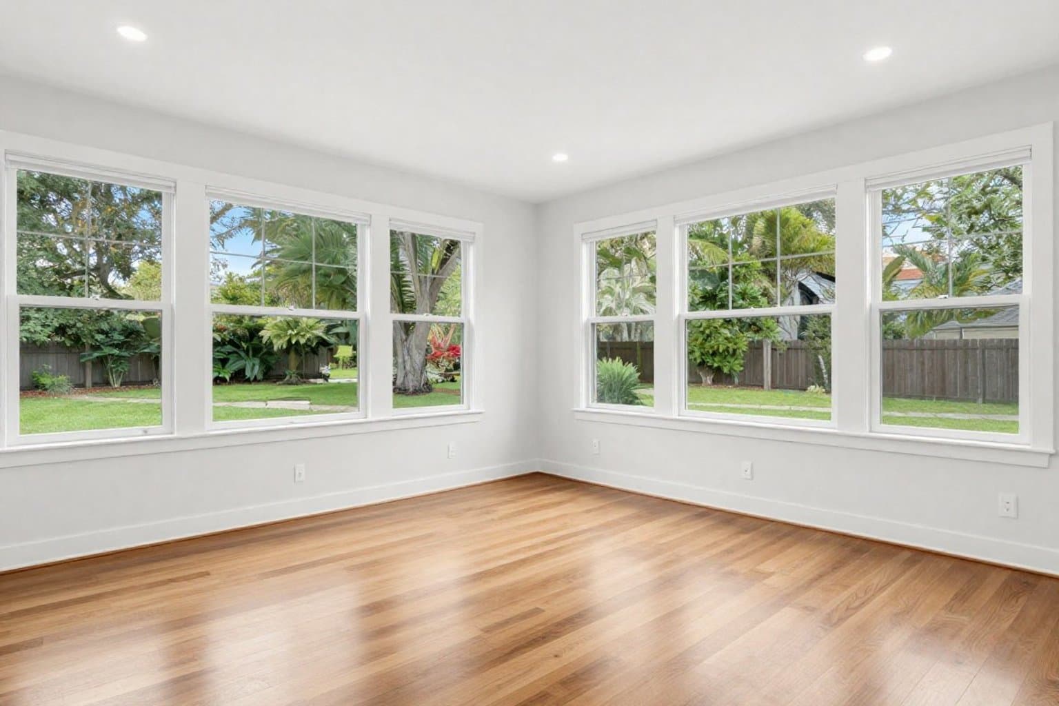 Leerer Raum vor Virtual Staging