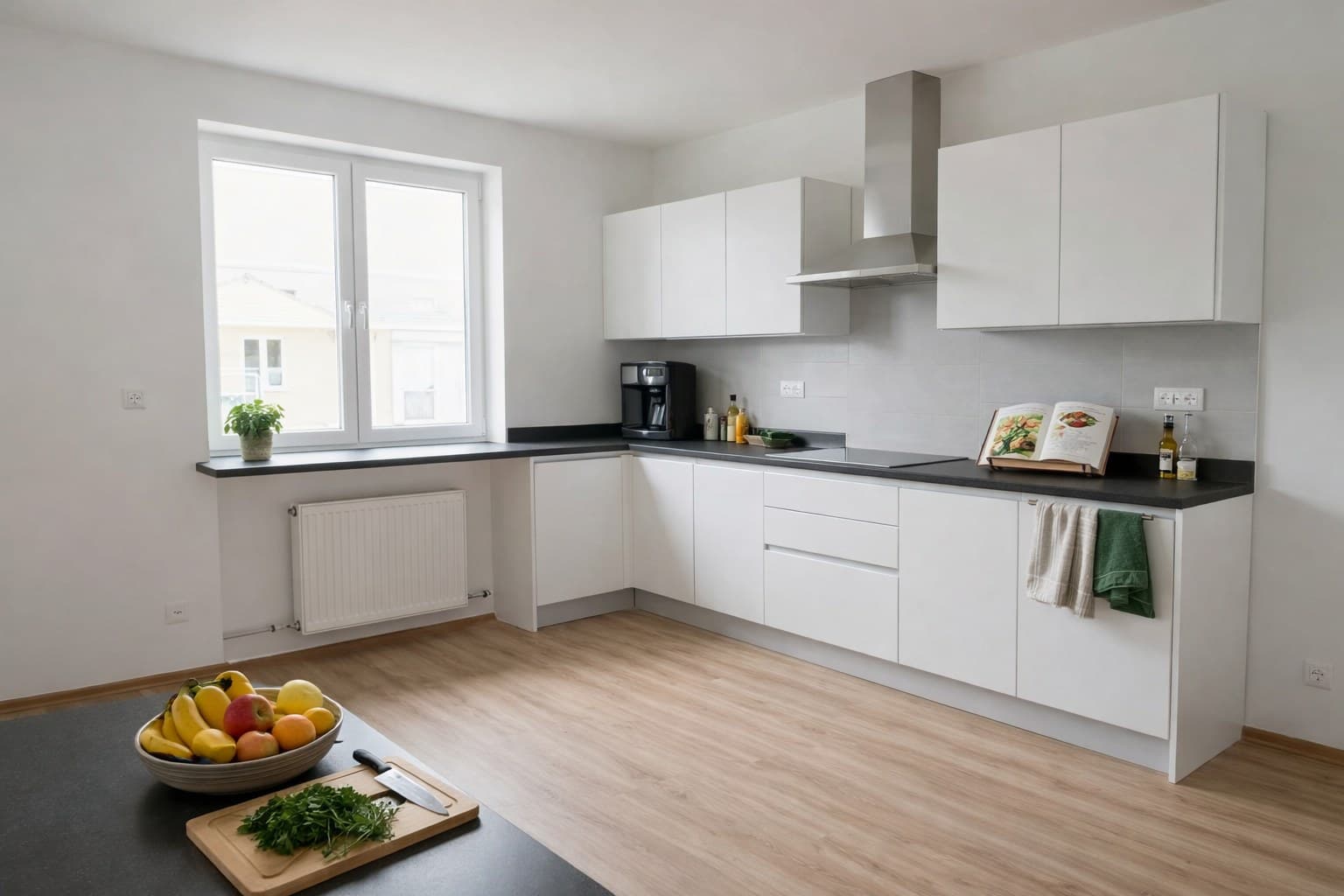 Küche nach Virtual Staging mit KI-Möblierung