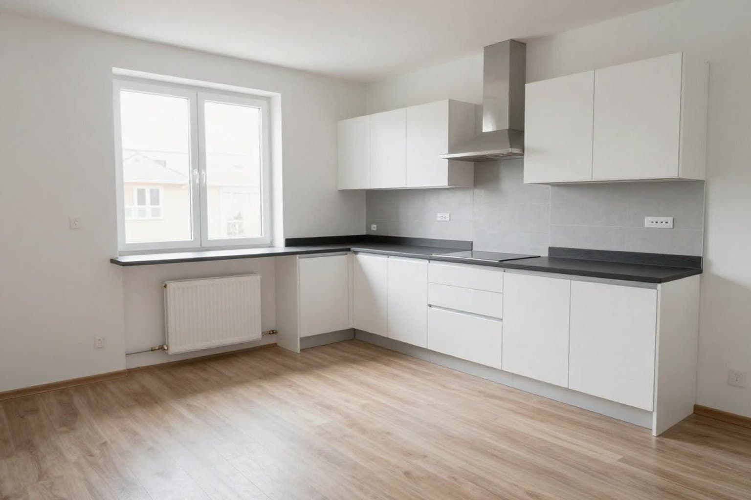 Leeres Küche vor Virtual Staging