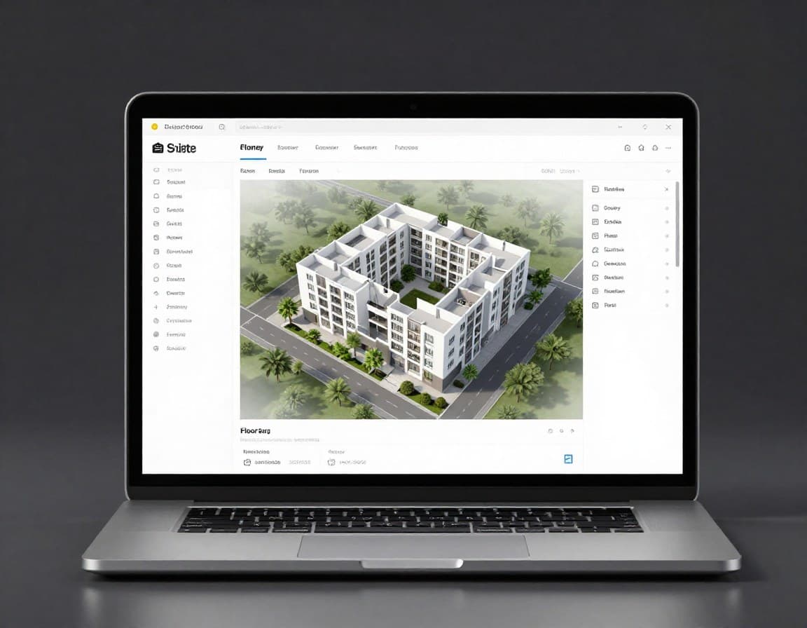 3D-Grundriss-Software: Benutzeroberfläche eines Online-Tools zur Grundrisserstellung