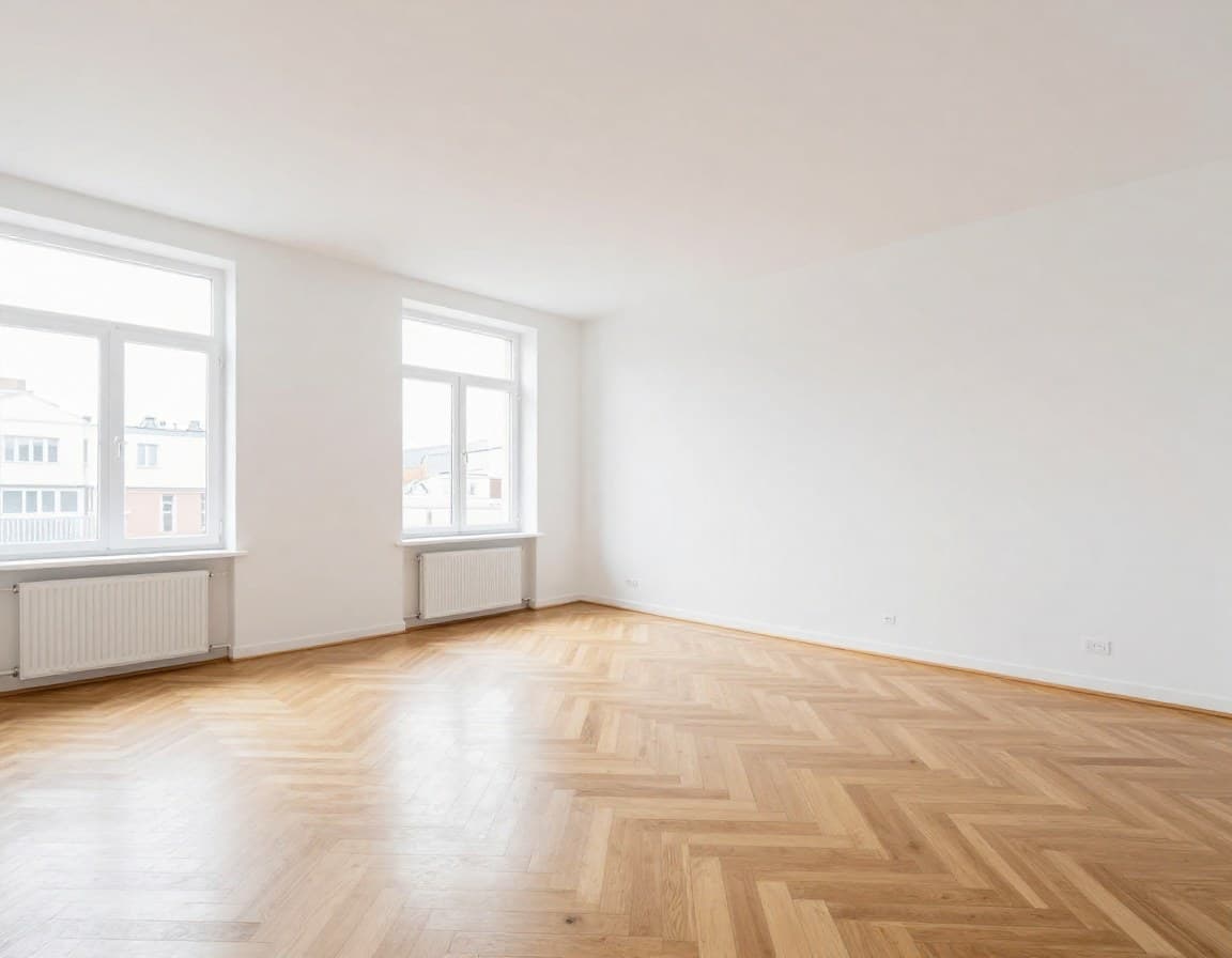 Leere Frankfurter Wohnung vor Virtual Staging