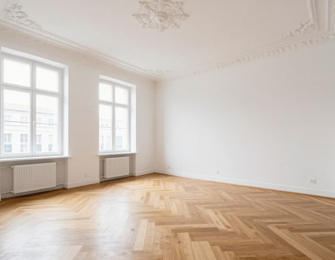 Hannover Altbau Wohnung virtuell gestylt für schnelleren Verkauf