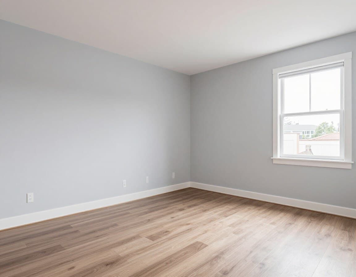 Leeres Schlafzimmer vor Virtual Staging