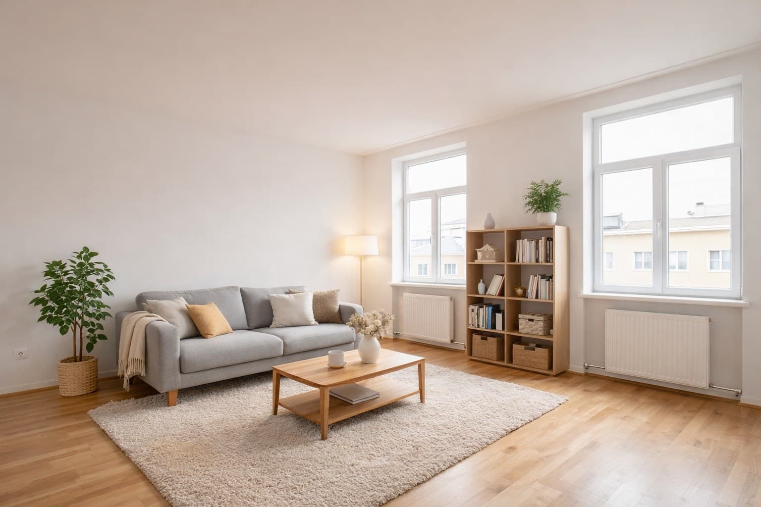 Stuttgarter Wohnung nach Virtual Staging mit modernen Möbeln