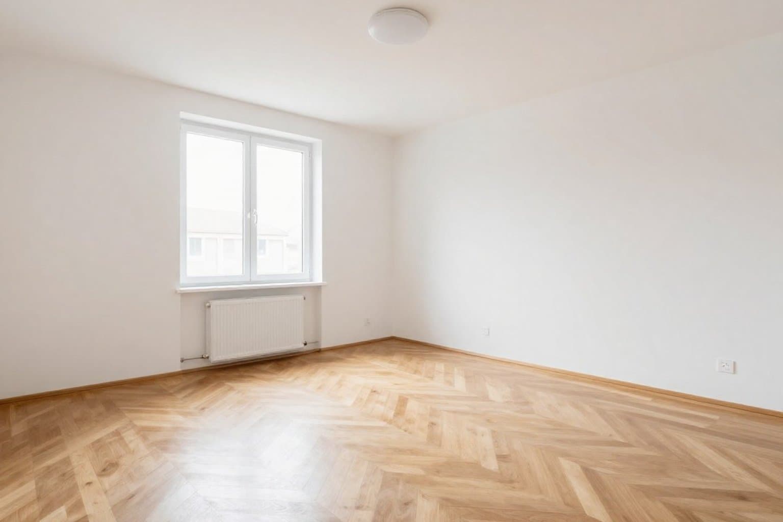 Leerer Raum vor Virtual Staging