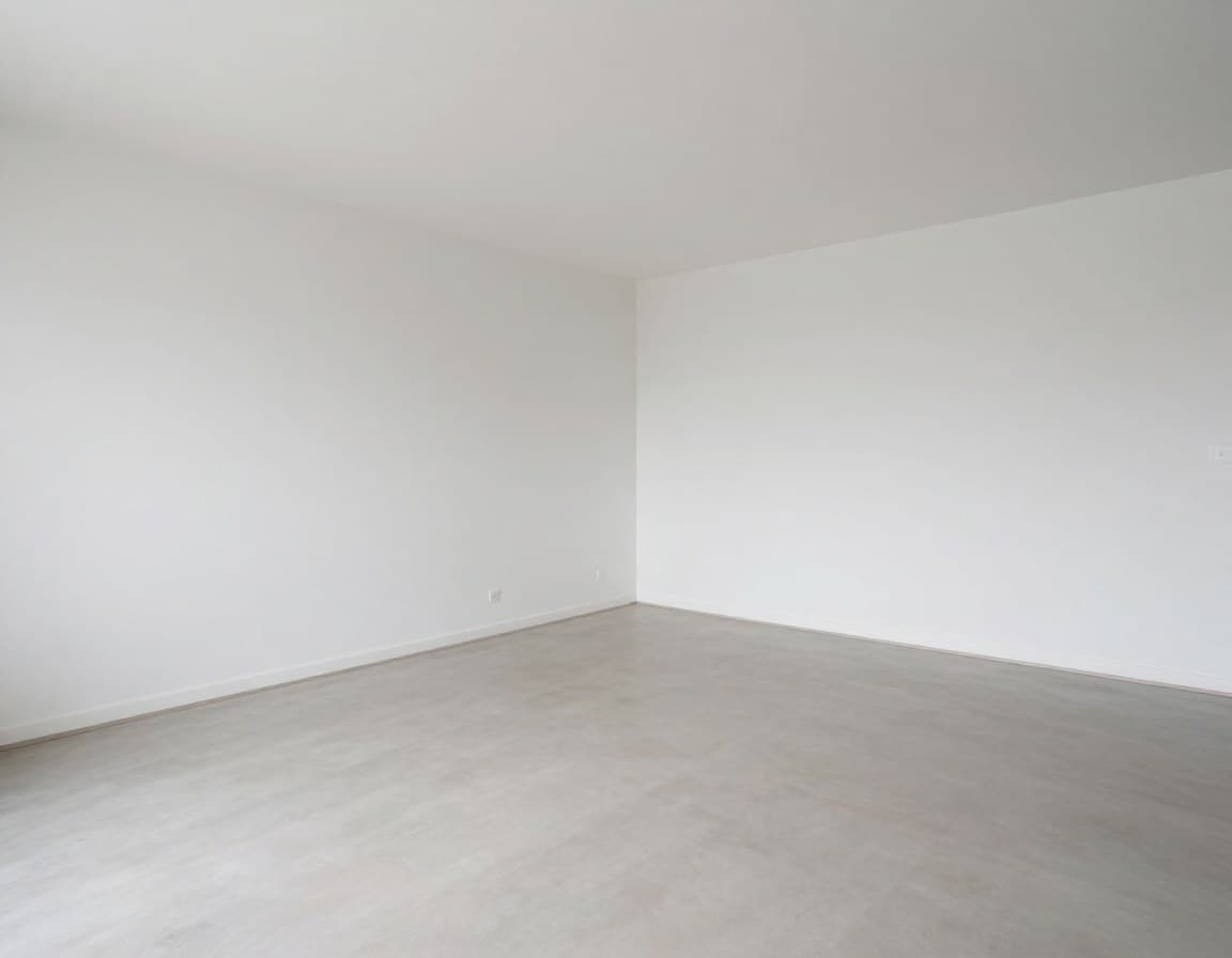 Leeres Wohnzimmer vor Virtual Staging