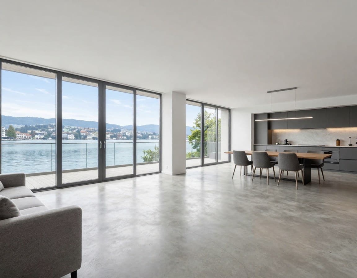 Moderne leere Wohnung im Zurcher Seefeld-Quartier