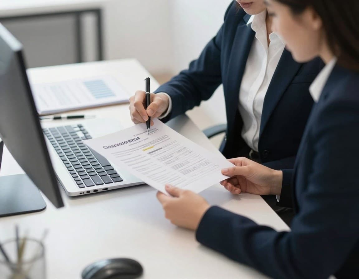 Professioneller Immobilienmakler mit Unterlagen im Büro — Vergleich Makler vs. Privatverkauf