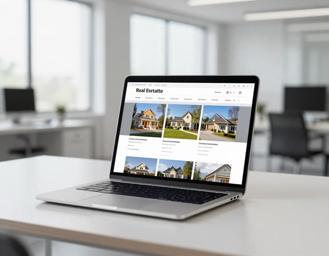 Immobilien-Marketing Dashboard mit professionellen Listing-Fotos