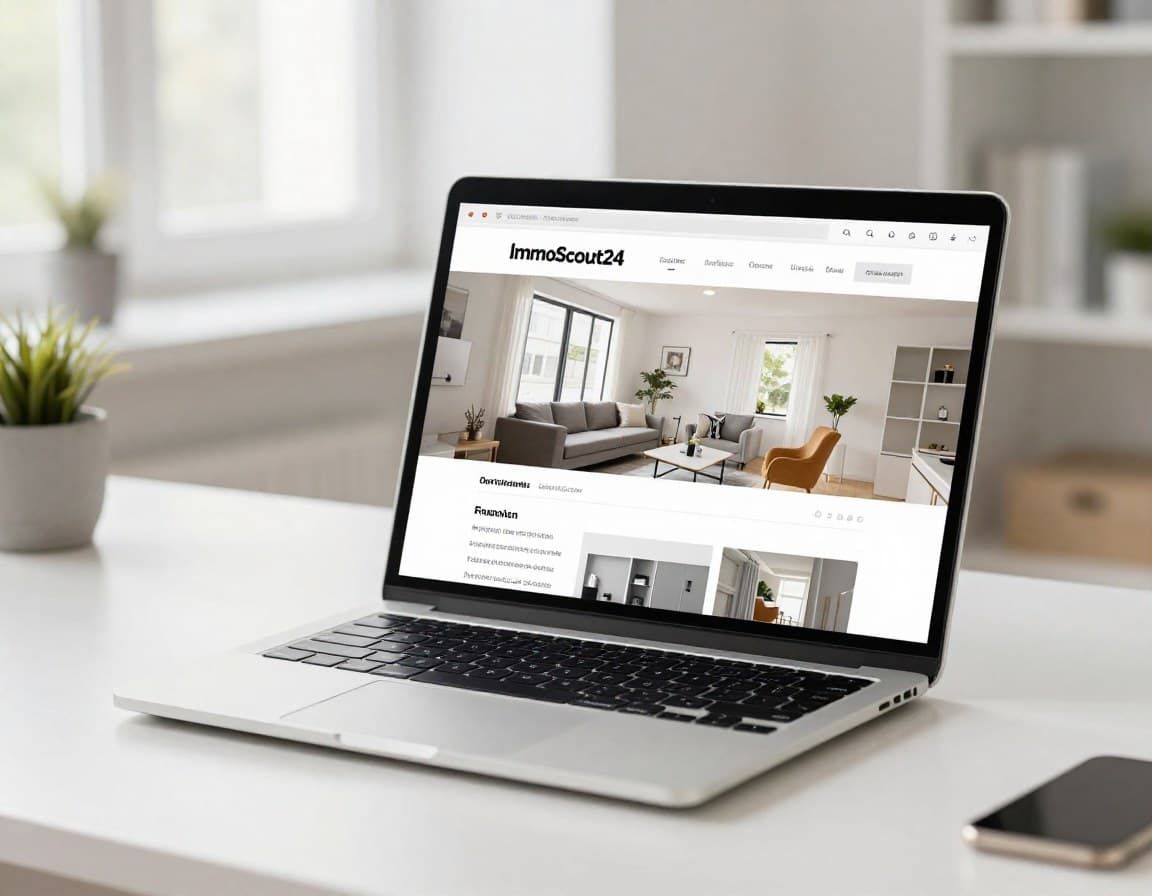 Optimiertes Immobilieninserat auf einem Immobilienportal mit professionellen Fotos