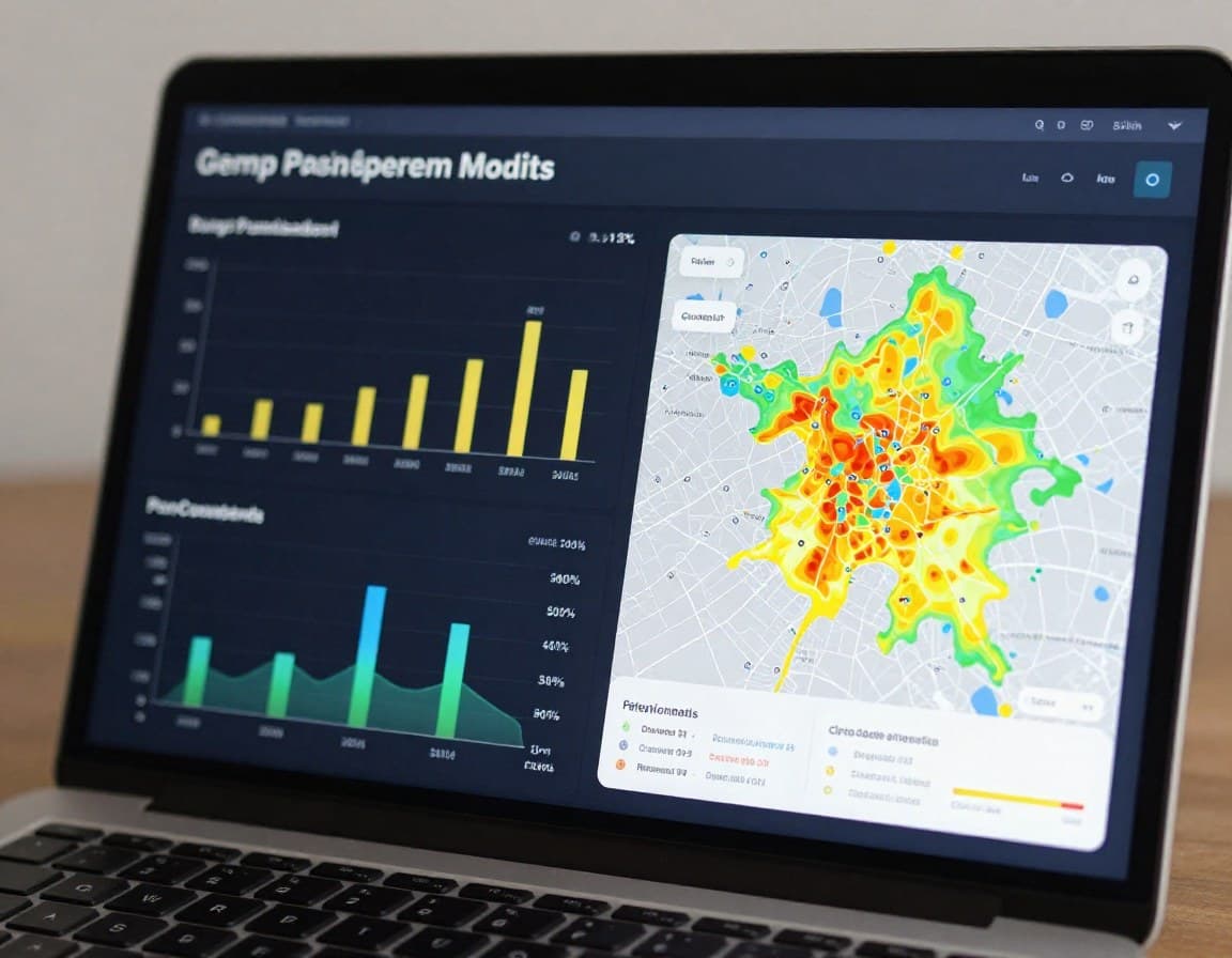 KI-Preisvorhersage Dashboard mit deutschen Immobilien-Bewertungsmodellen, Genauigkeitscharts und Preis-Heatmaps