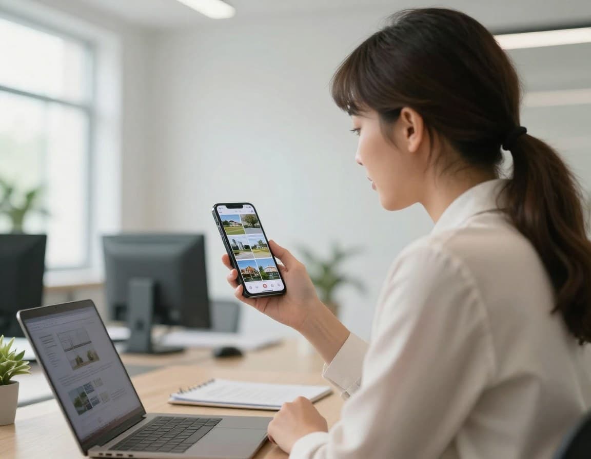 KI Immobilienvideo für Social Media — Makler nutzt Instagram Reels für Immobilienvermarktung