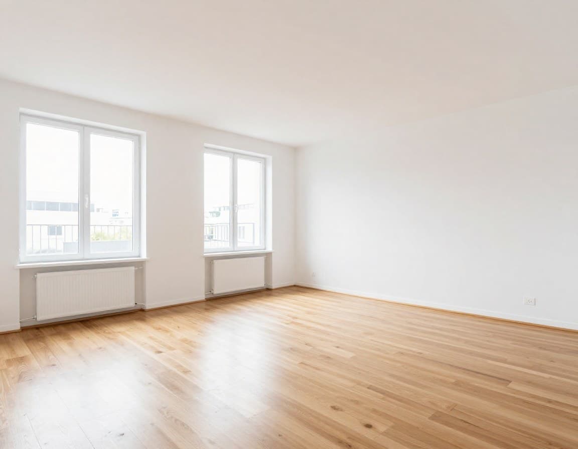 Leere Wohnung ohne Möbel — so sehen Käufer Ihr Inserat