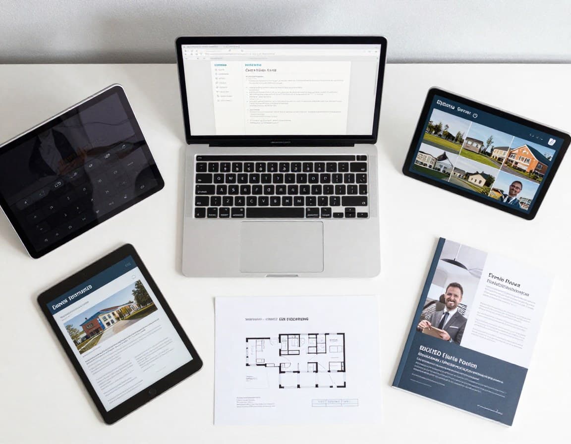 Verschiedene Exposé-Tools auf Laptop und Tablet im Vergleich