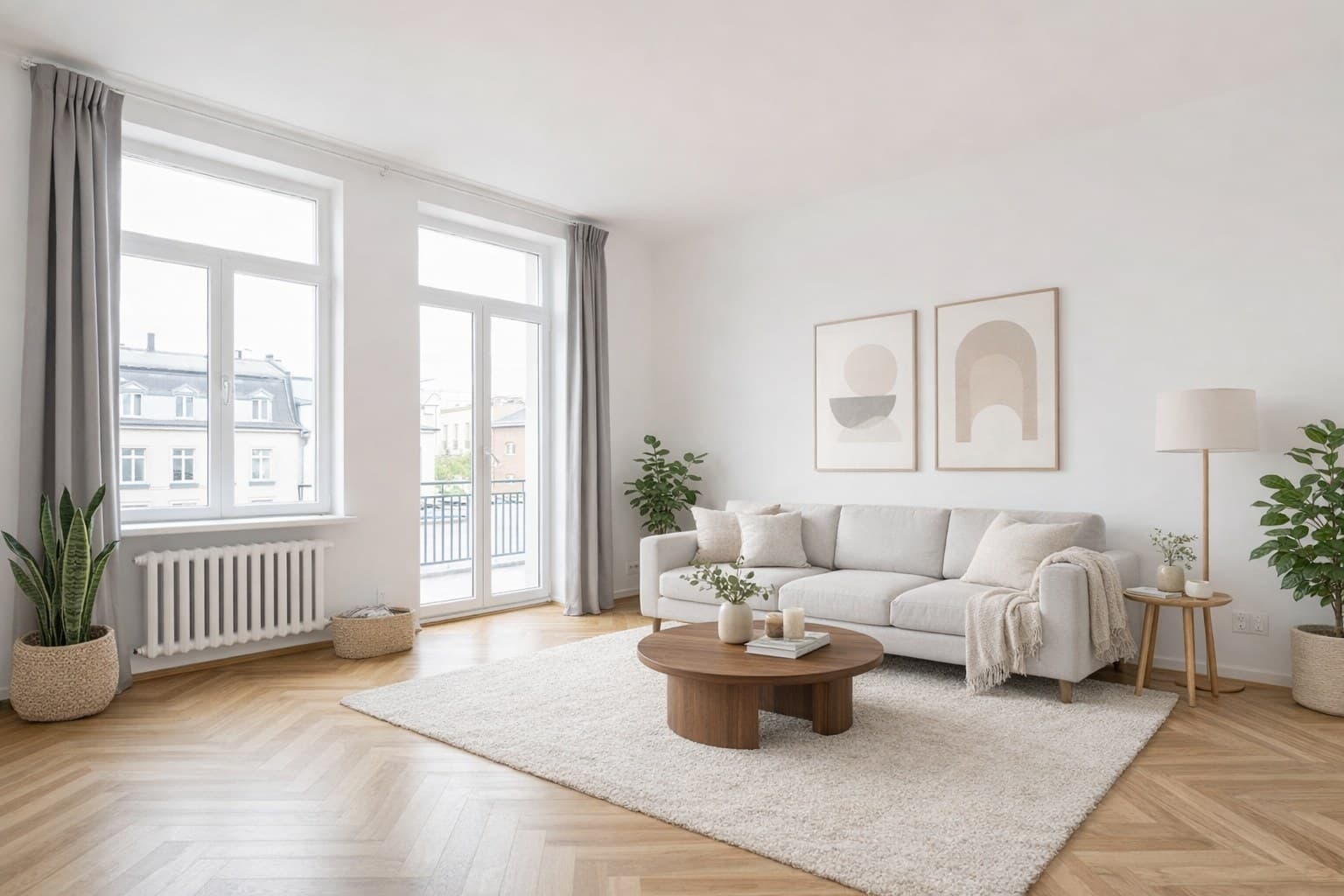 Nachher: virtuell möbliert