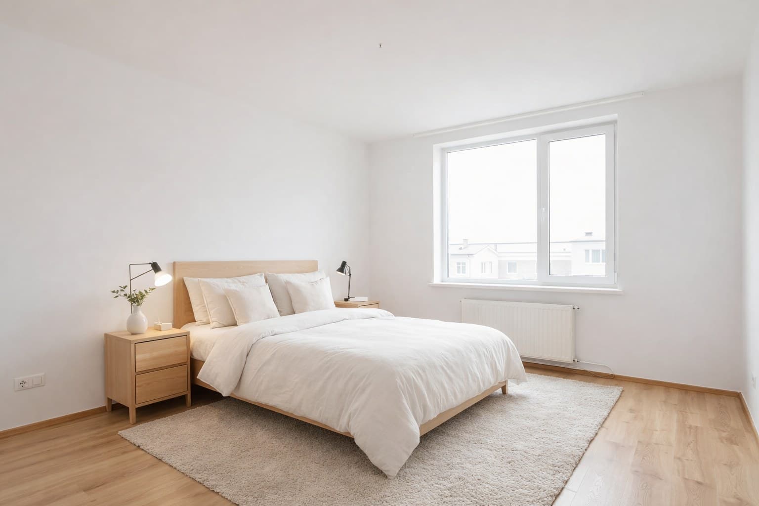 Raum nach Virtual Staging mit KI-Möblierung