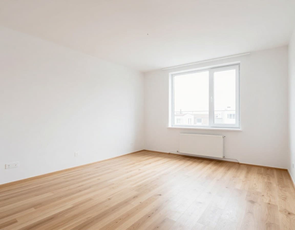 Leerer Raum vor Virtual Staging