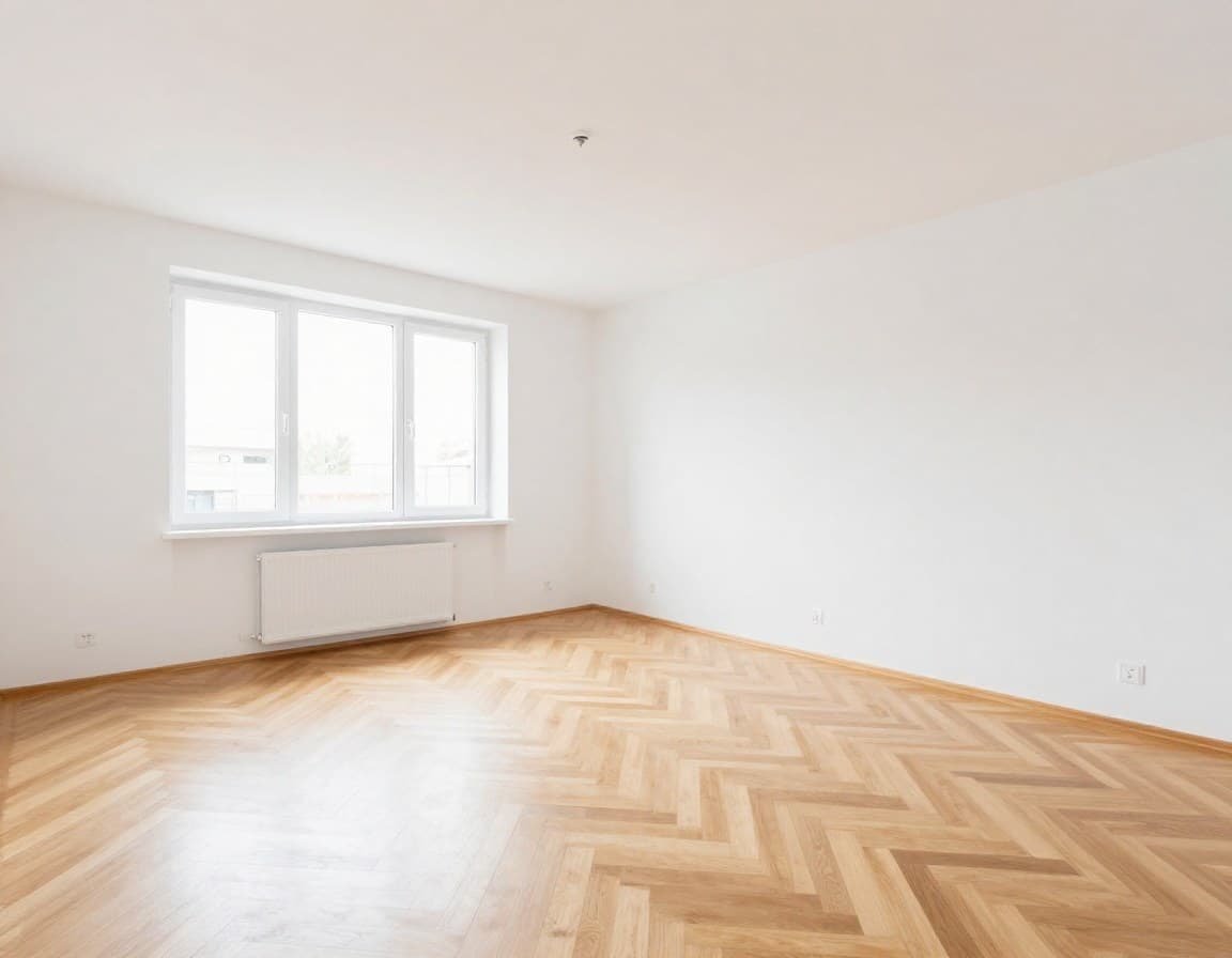 Leerer Raum nach dem Entrümpeln vor dem Virtual Staging