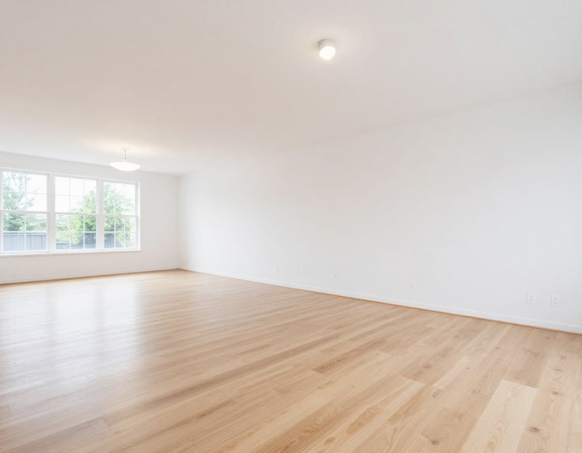 Leerer Raum vor Virtual Staging