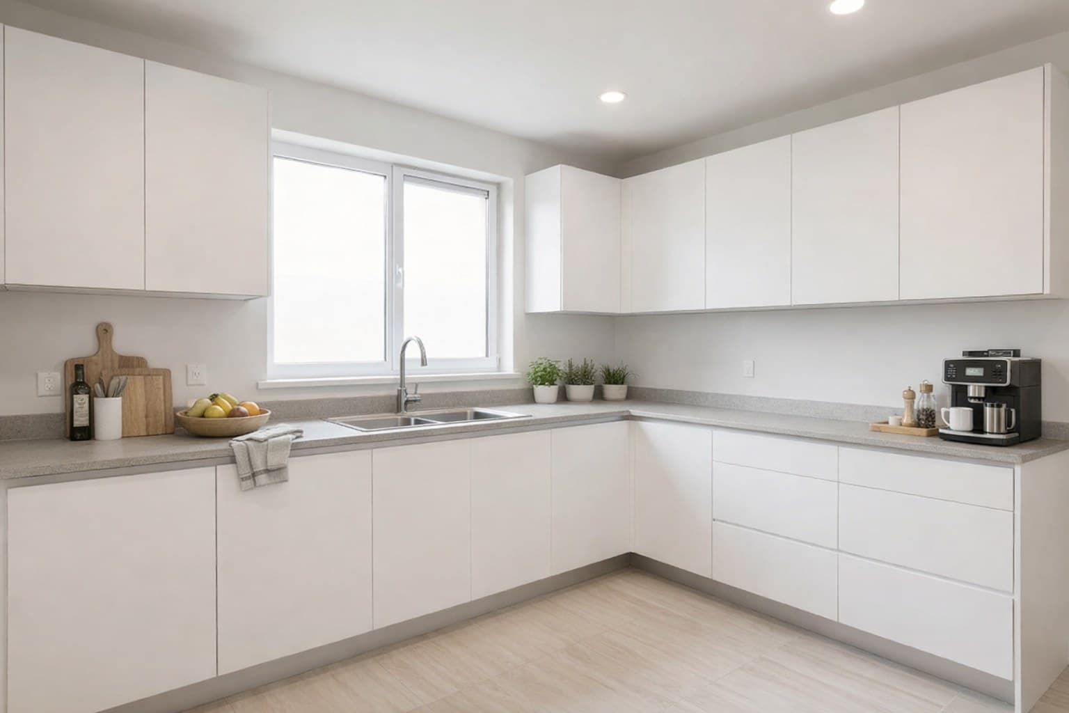 Raum nach Virtual Staging mit KI-Möblierung