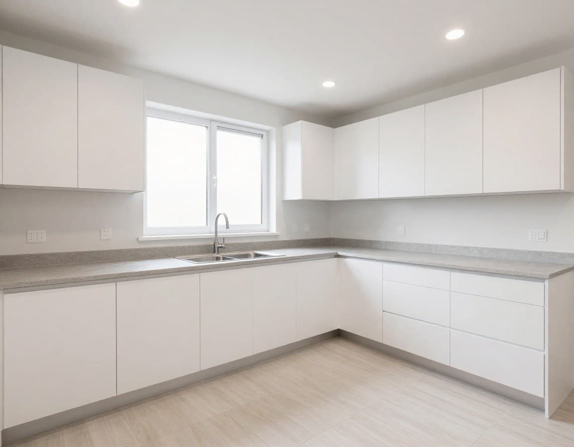 Leerer Raum vor Virtual Staging