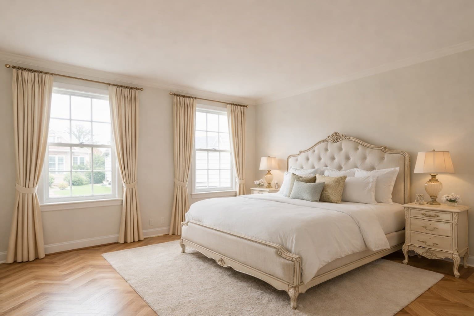 Raum nach Virtual Staging mit KI-Möblierung