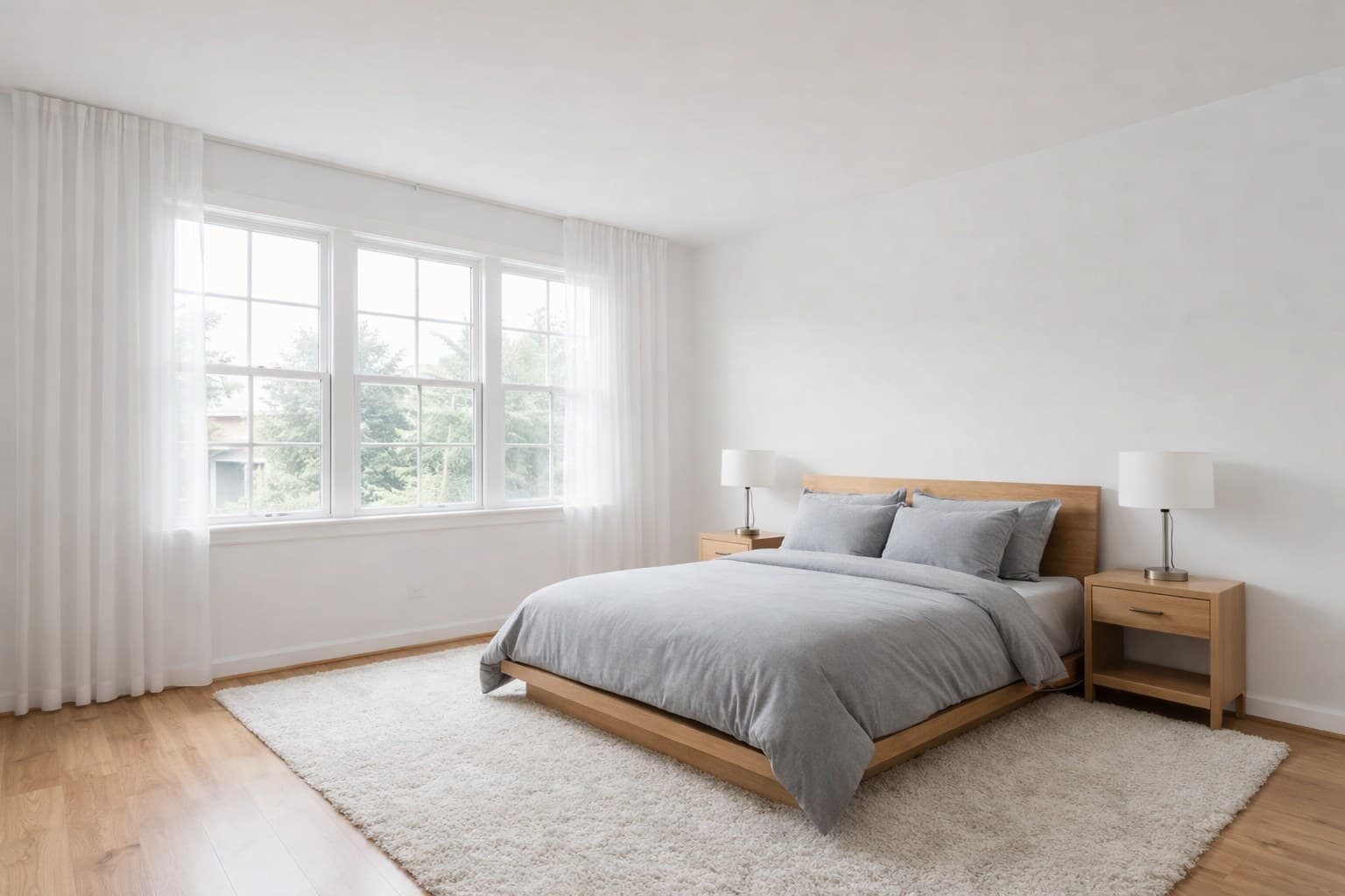 Raum nach Virtual Staging mit KI-Möblierung