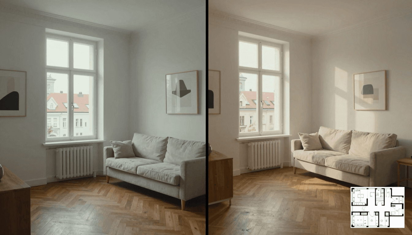 HomeDesigns.ai vs. ImmoStage — KI-Staging und Maklerwerkzeug im DACH-Markt