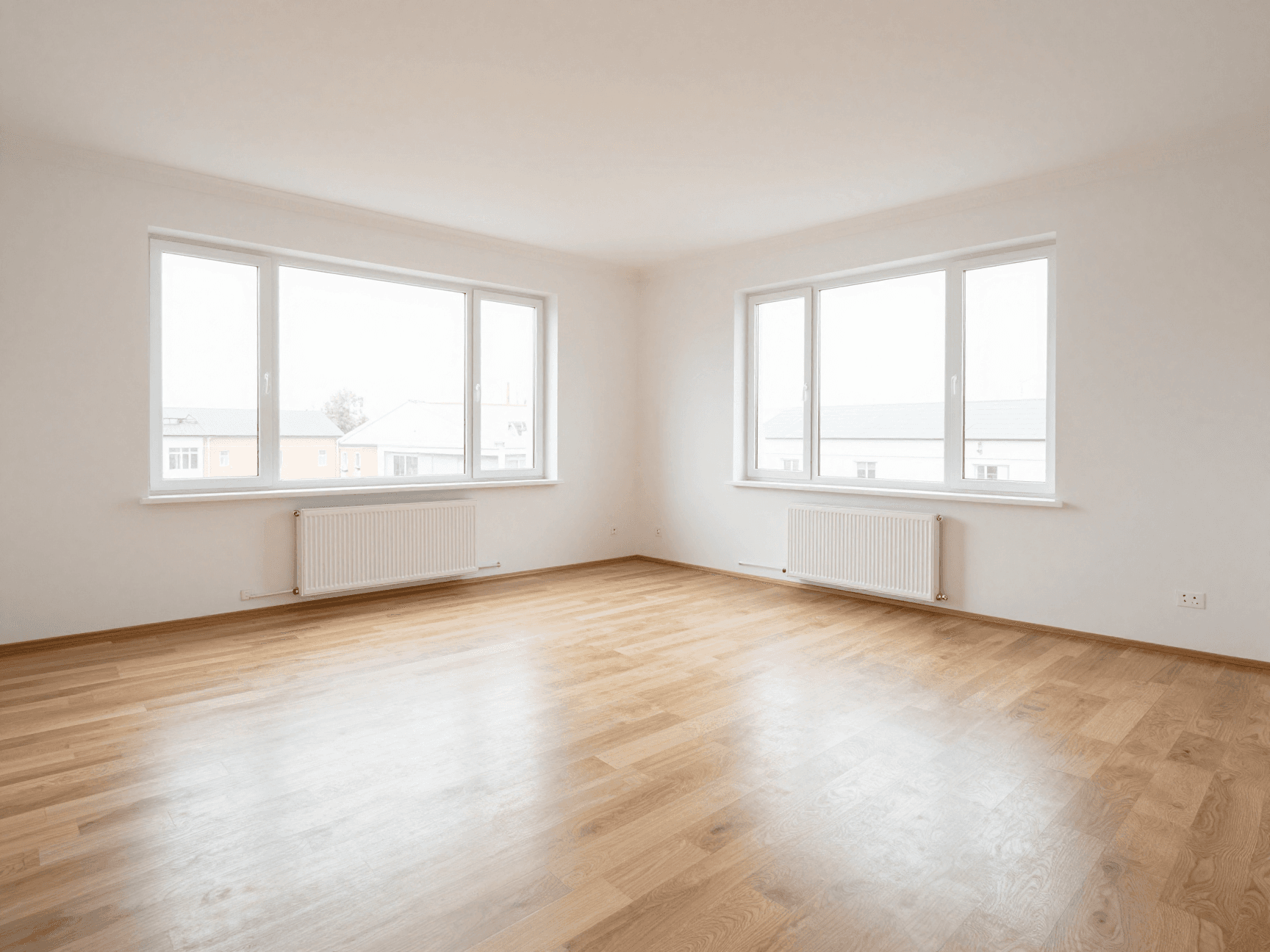 Leerer Raum vor dem virtuellen Staging — Interior AI Alternative ImmoStage