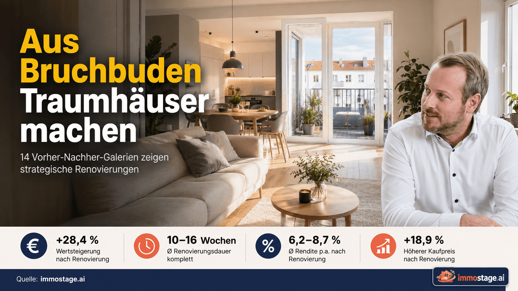 Fix and Flip Vorher-Nachher — 14 Projekte im Detail
