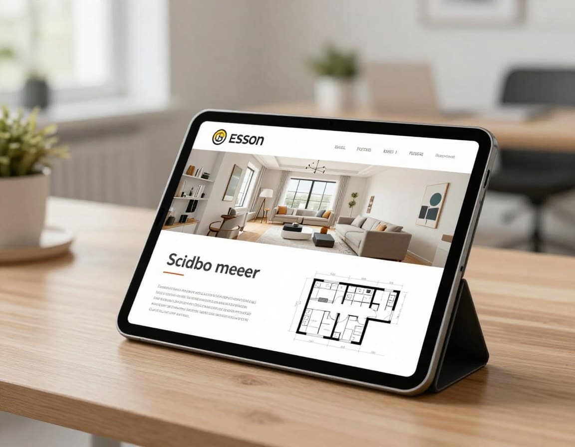 Professionelles Immobilien-Exposé als PDF auf einem Tablet