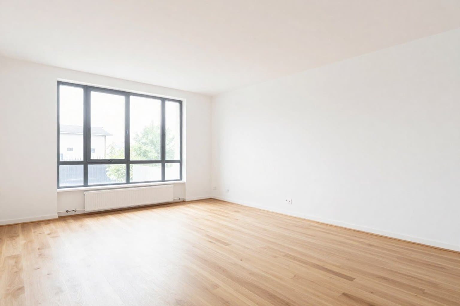 Leerer Raum vor Virtual Staging
