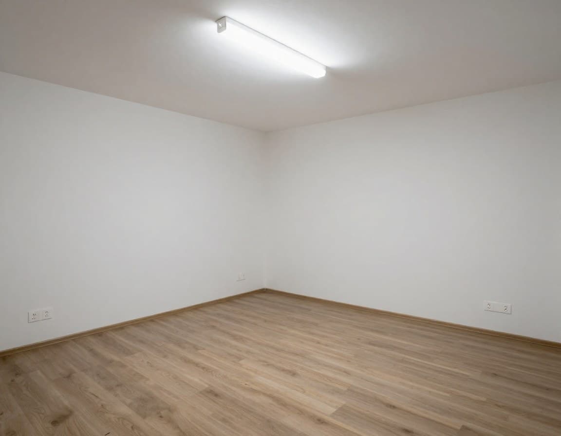 Beispiel: Leerer Raum ohne Staging im Expose