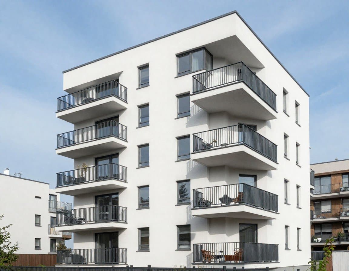 Eigentumswohnung mit professionellem Exposé — helles Wohnzimmer mit moderner Einrichtung