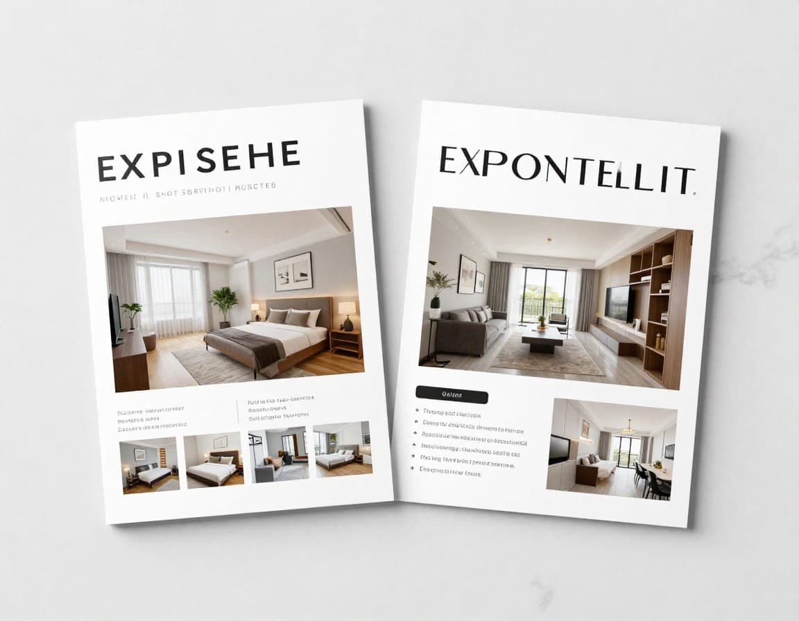 Vergleich: Amateur-Expose vs. professionelles Expose nebeneinander