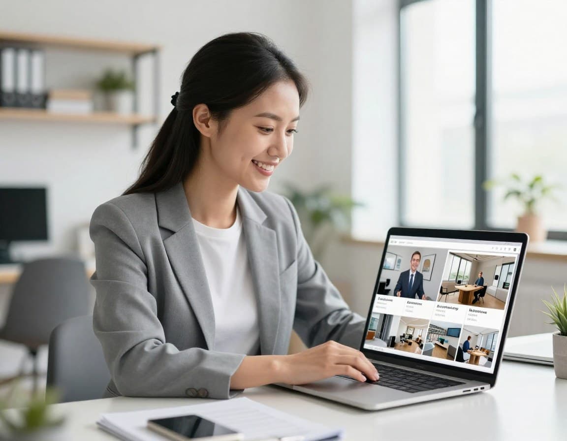 Makler mit effizientem Virtual-Staging-Workflow