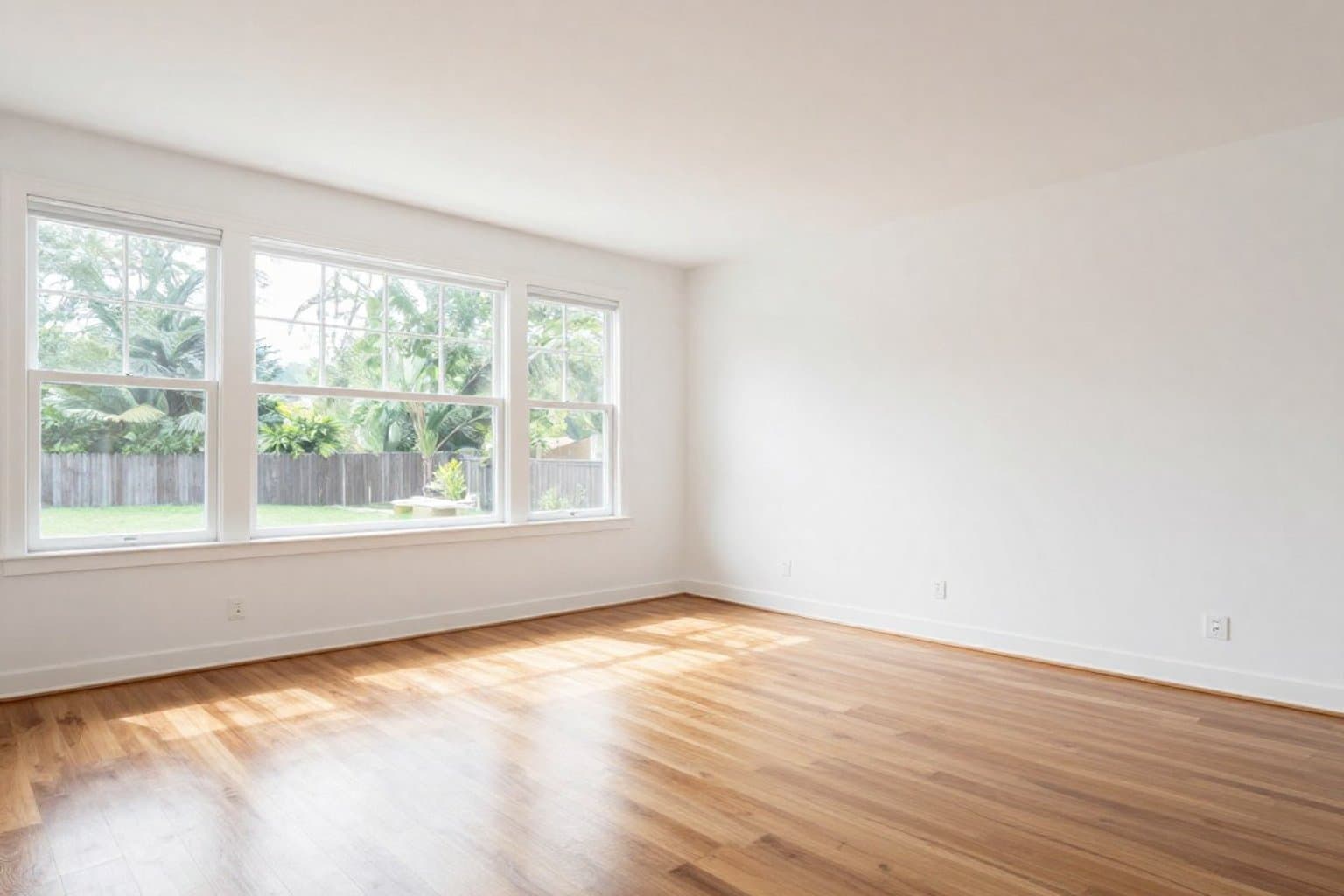Leerer Raum vor Virtual Staging