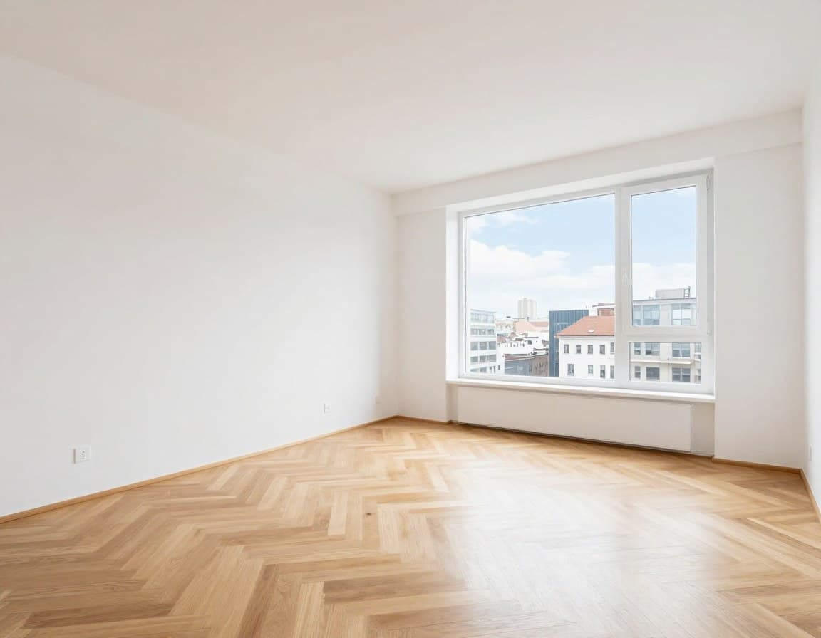 Grundriss Ideen umgesetzt: leere Wohnung vorher und virtuell möbliert nachher — virtuelles Home Staging Beispiel
