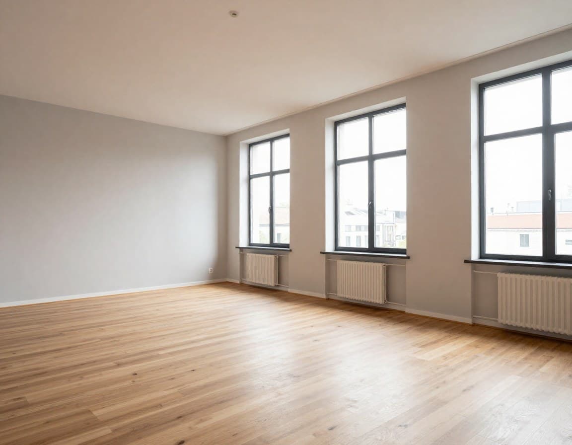 Modern gestyltes Wohnzimmer in einer Dortmunder Wohnung im Ruhrgebiet-Industrial-Chic-Stil