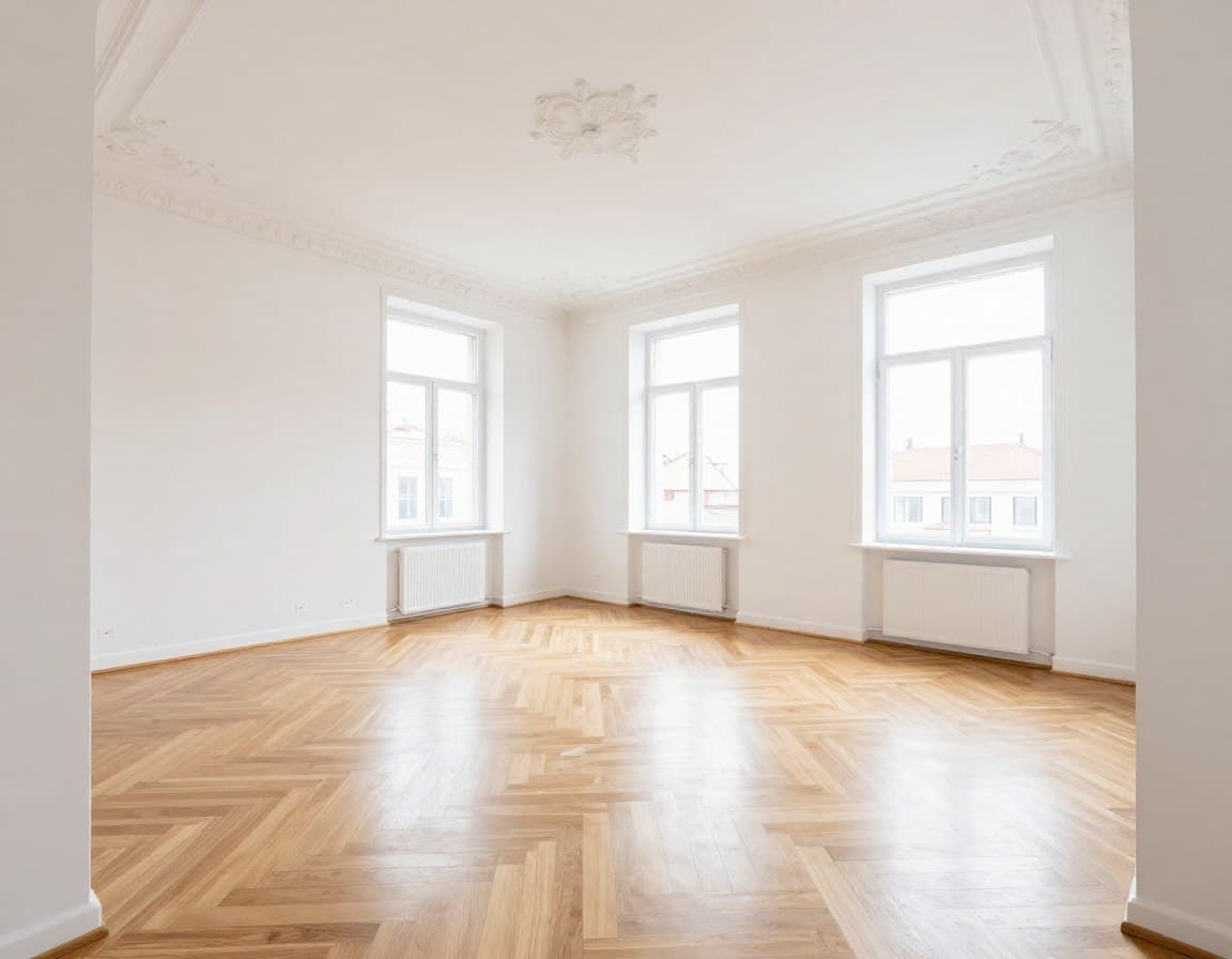 Leere Hannover Wohnung vor Virtual Staging
