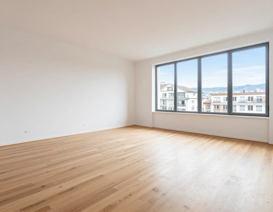 Leere Zurcher Wohnung vor Virtual Staging