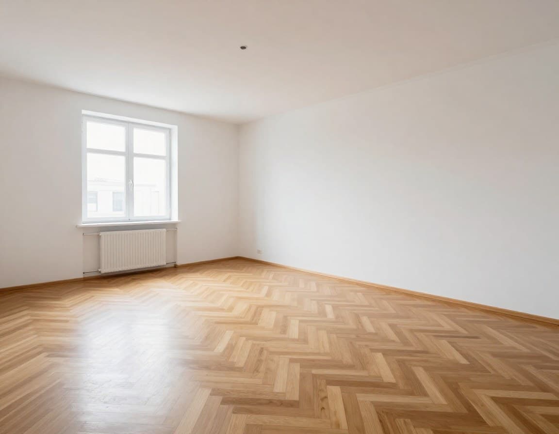Leerer Raum vor Virtual Staging