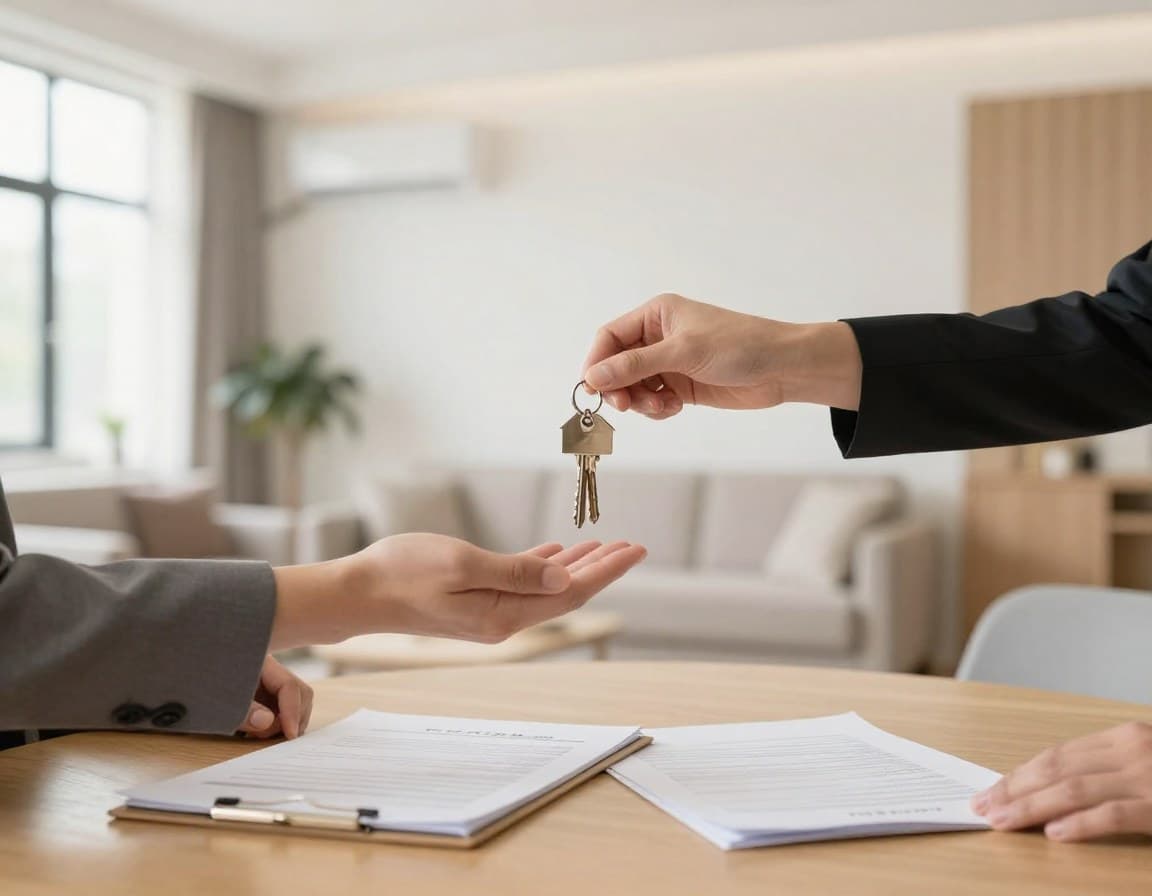 Hausübergabe beim Immobilienverkauf — Schlüsselübergabe an den Käufer