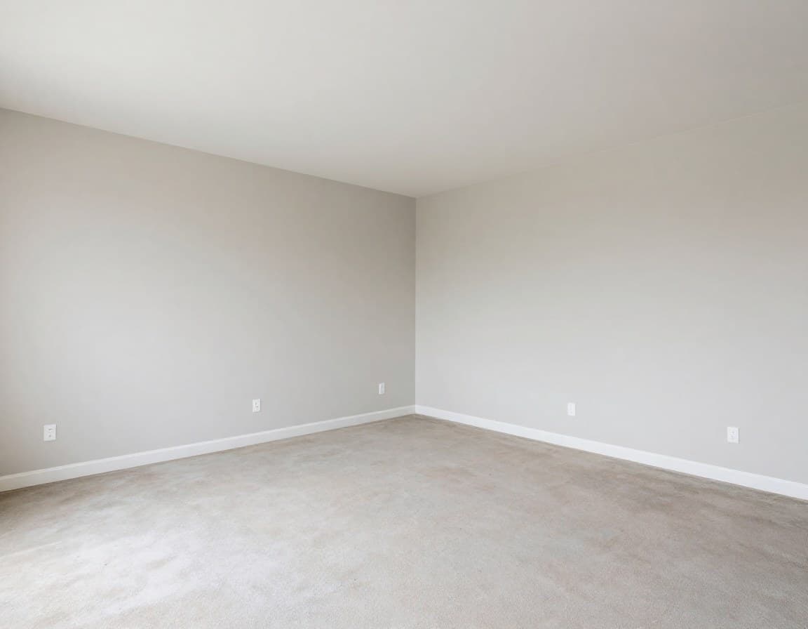 Leerer Raum vor Virtual Staging
